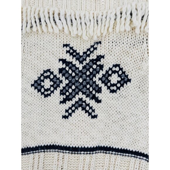 RARE Hollister Fringe Hem Cream Cardigan | Coastal Boho Cottagecore Grandpacore - Picture 9 of 16